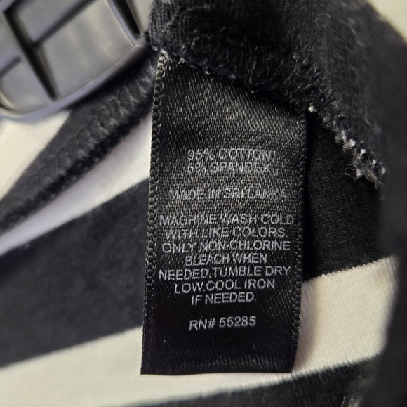 Express Stretch Skater Mini Skirt Black White Stripes M - Picture 5 of 6